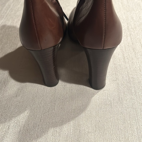 Lauren Ralph Lauren Buckle Heel Ankle Boots - Picture 4 of 10